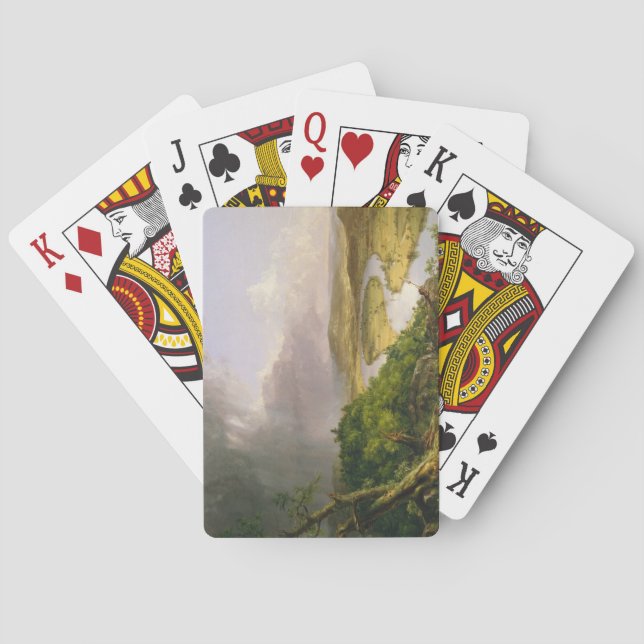 Oxbow River Seen from Mount Holyoke, Massachusetts Casinokort (Baksidan)