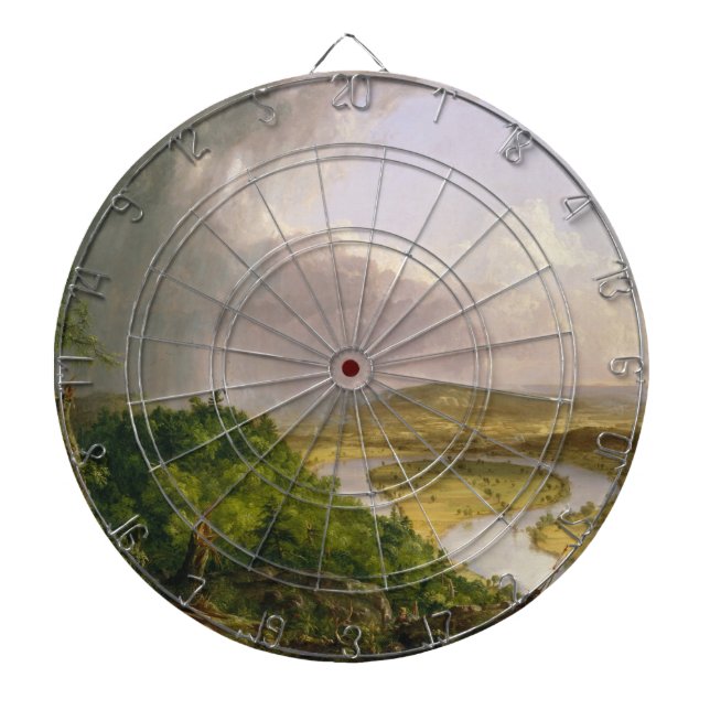 Oxbow River Seen from Mount Holyoke, Massachusetts Darttavla (Framsidan)