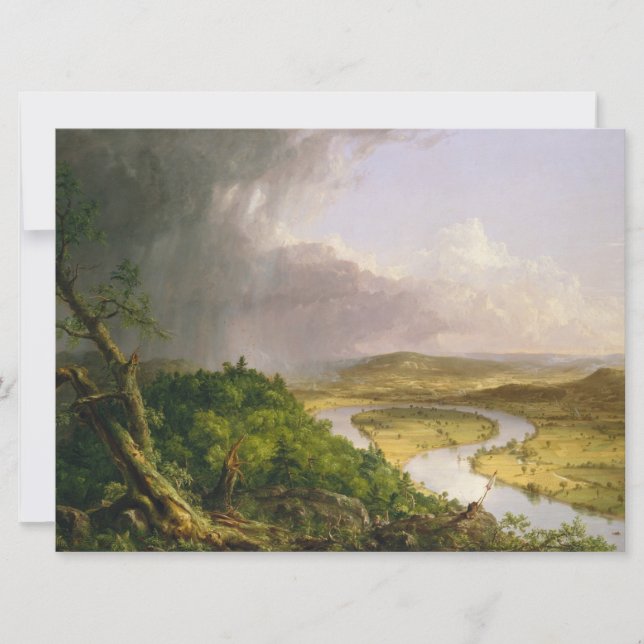 Oxbow River Seen from Mount Holyoke, Massachusetts Kort (Framsida)