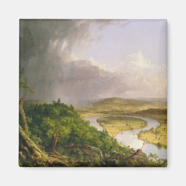 Oxbow River Seen from Mount Holyoke, Massachusetts Magnet (Framsidan)