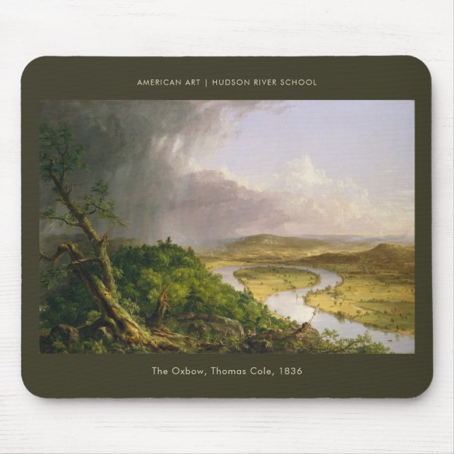 Oxbow Thomas Cole Fine Art Landscape Painting Musmatta (Framsidan)
