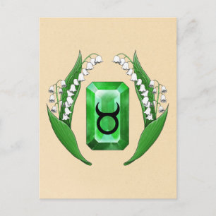 Oxen för födelsemånadmaj vykort