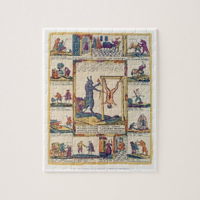 Oxen föredrar att vara en slaktare, ryssen, sent pussel (Vertikal)