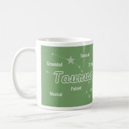 Oxen Grön Rosa Astrologi Zodiaktecken Kaffemugg