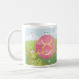Oxen Grön Rosa Astrologi Zodiaktecken Kaffemugg