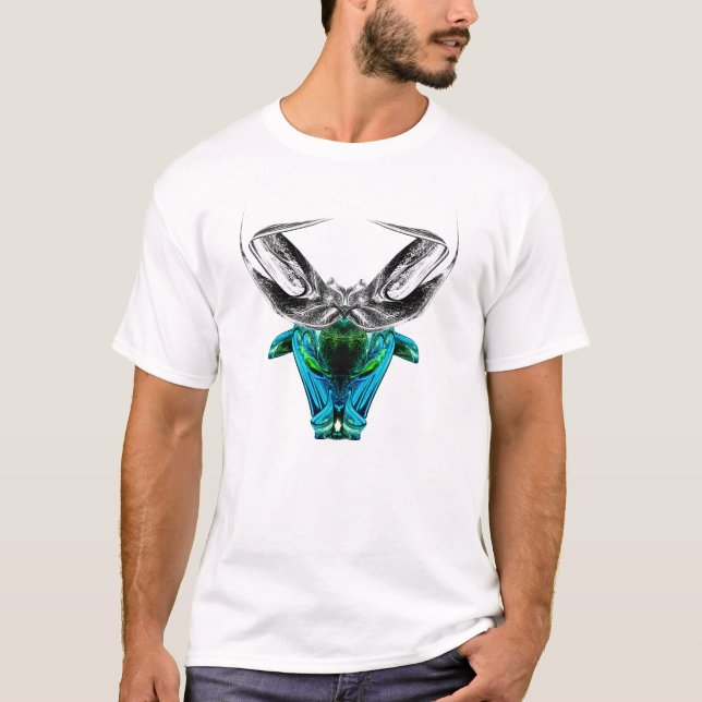 Oxen – Konstnärlig Zodiakgrafisk T-Shirt (Framsida)