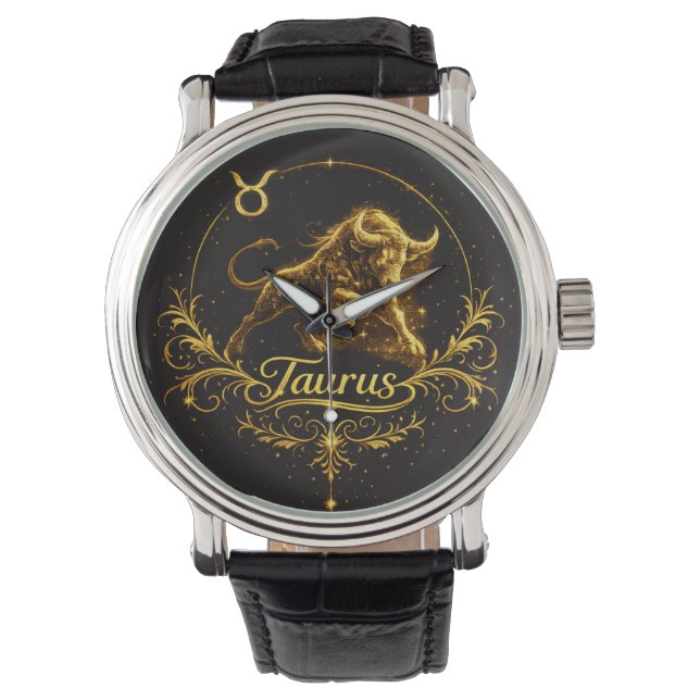 Oxen stjärntecken horoskop armbandsur (Framsida)