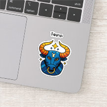 Oxen Stjärntecken - Minimalistisk Guld Celestiala