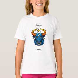 Oxen Stjärntecken - Minimalistisk Guld Celestiala T Shirt