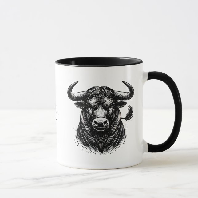 Oxen Taurus Zodiakpresent Astrologi Mugg (Höger)
