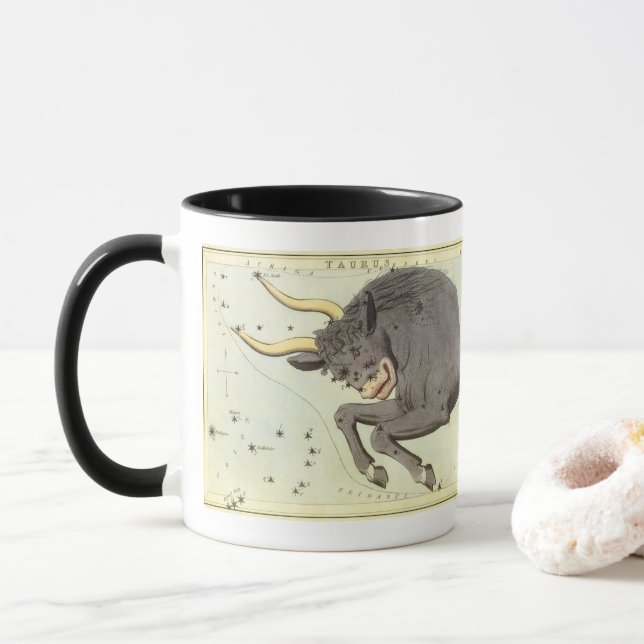Oxen Tjuren, Antik Konstellation Urania's Mirror Mugg (Med munk)