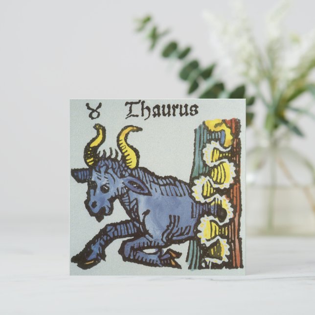 Oxen Tjuren, Antika Zodiakskyltar (Stående Fram)