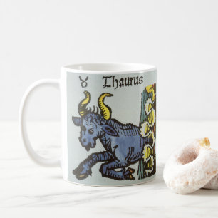 Oxen Tjuren, Antika Zodiakskyltar Kaffemugg