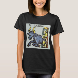 Oxen Tjuren, Gamla Tecken för Zodiaken Tee Shirt