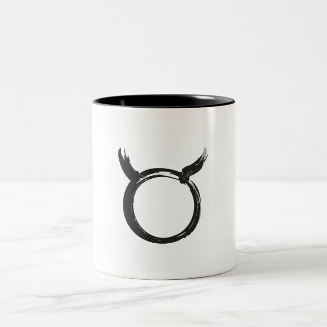 Oxen Tjuren Zodiakstecken Vår Astrologi   Två-Tonad Mugg (Center)