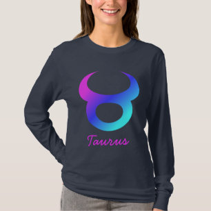 Oxen undertecknar det rosa horoskopet för t-shirt