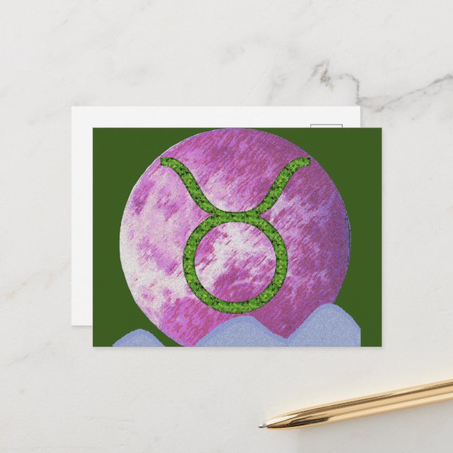 Oxen Vykort (Fram/Back In Situ)