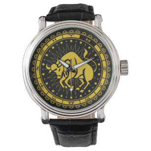 Oxen - Zodiac underteckna - symbol - horoskop Armbandsur