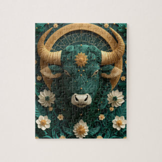 Oxen Zodiak Papper Quilling Pussel