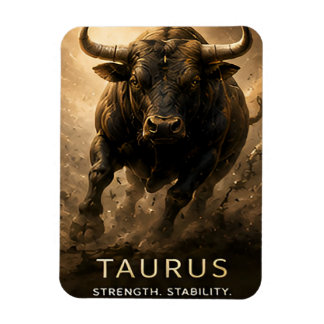 Oxen Zodiak Tjursymbol för Celestial Astrologi Magnet
