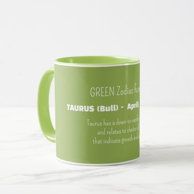 Oxen Zodiakstecken Personlighetsdrag Mugg (Framsida vänster)