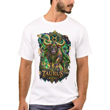 Oxen Zodiakus Tecken Astrologi Celestialt Tjur T-S