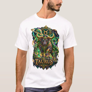 Oxen Zodiakus Tecken Astrologi Celestialt Tjur T-S T Shirt