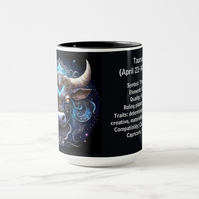 Oxen Zodiakustillbehör för 21 april–20 maj Mugg (Center)