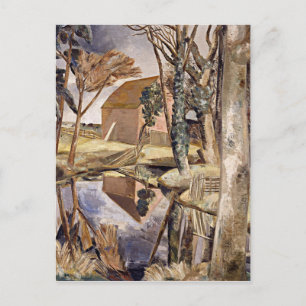 Oxenbridge Pond, berömd av Paul Nash Vykort