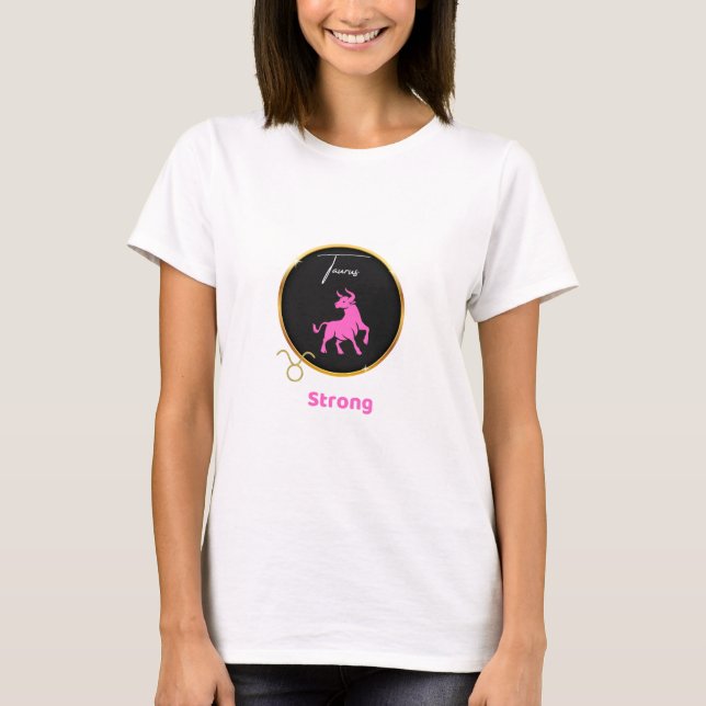 Oxens Horoskop T-Shirt (Framsida)