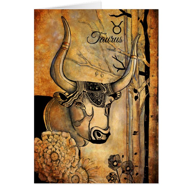 OxenZodiac Hälsningskort (Framsidan)