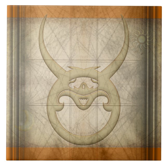 OxenZodiac undertecknar Kakelplatta (Framsidan)