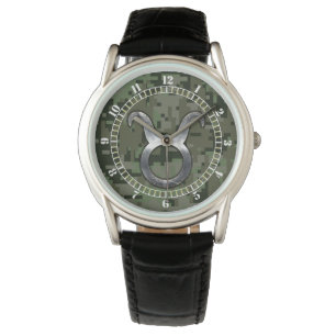 OxenZodiacsymbol på den gröna Armbandsur
