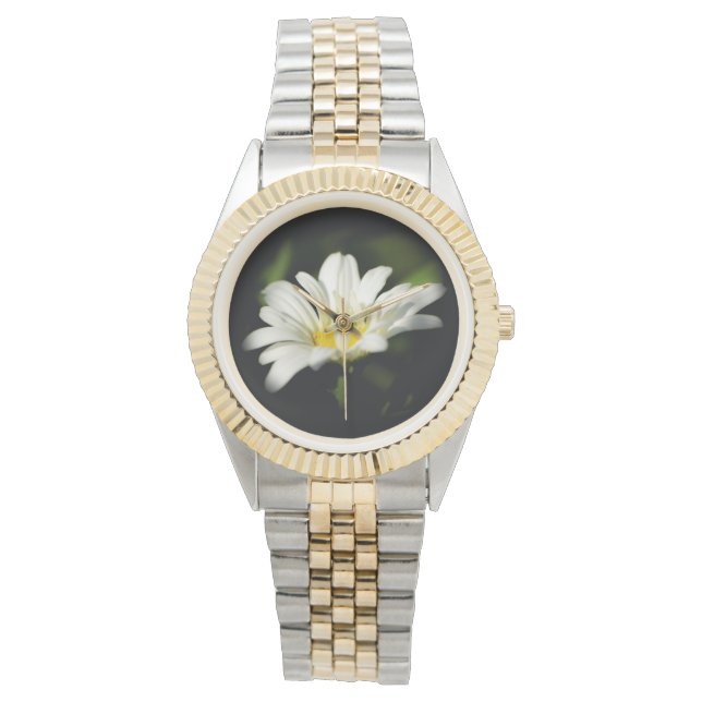 Oxeye Daisy Round Watch Armbandsur (Framsida)