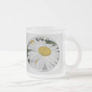 Oxeye Daisy Wildblomma Frostad Glasmugg