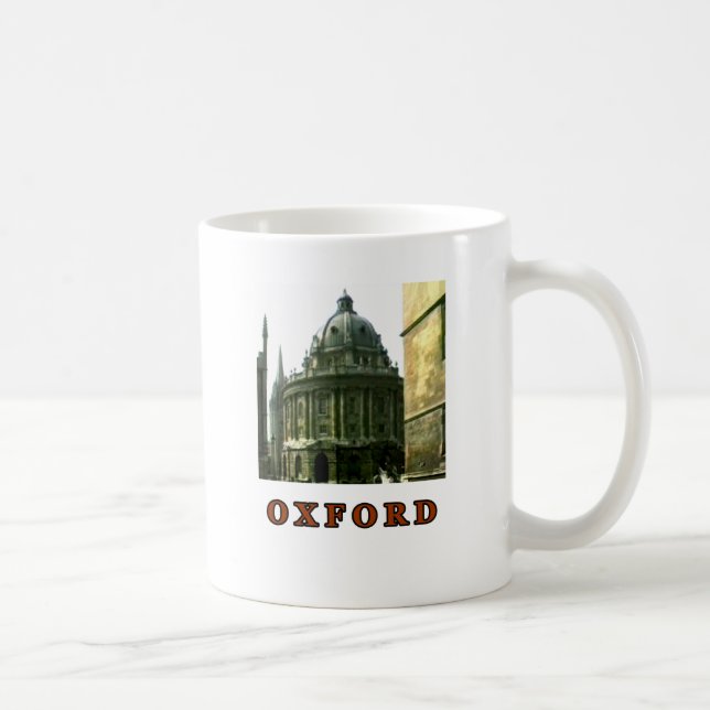 Oxford 1986 ögonblicksbild 143 Brown MUSEUM Zazzle Kaffemugg (Höger)