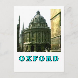 Oxford 1986 ögonblicksbild 143 cyan MUSEUM Zazzle Vykort