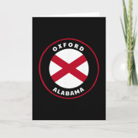 Oxford Alabama Al Statsflagga Märke Semester