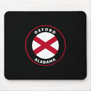 Oxford Alabama Al Statsflagga Märke Semester Musmatta