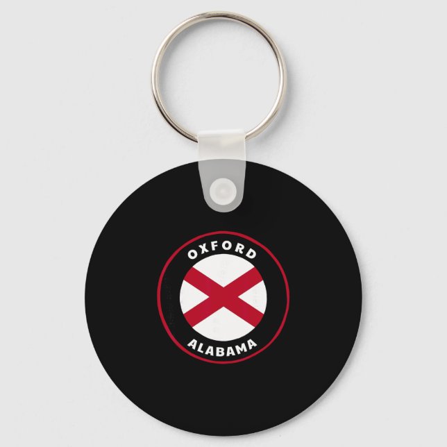 Oxford Alama Al Stat Flagga Semester  Nyckelring (Framsida)