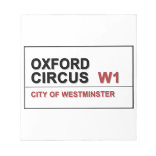 Oxford Circus Lodon England Anteckningsblock