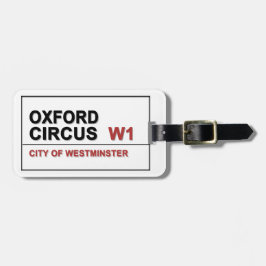 Oxford Circus Lodon England Bagagebricka