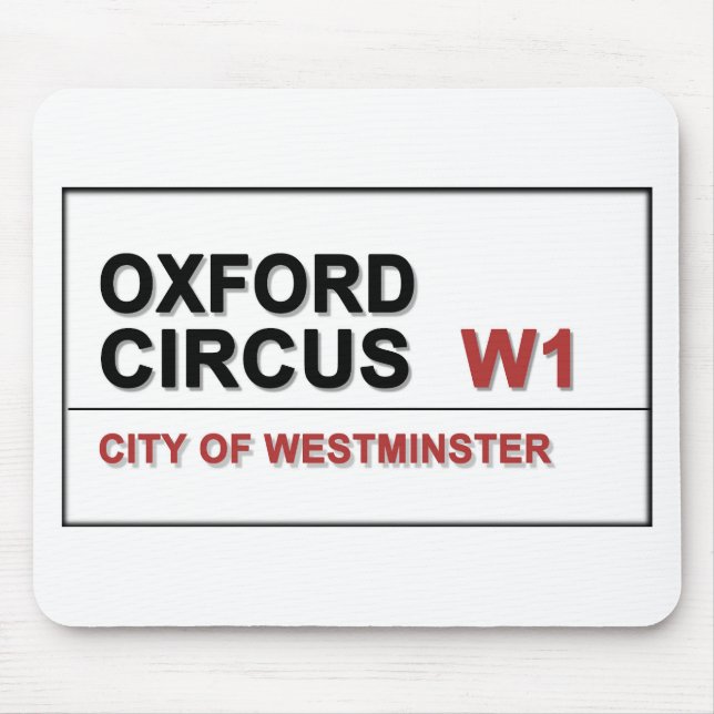 Oxford Circus Lodon England Musmatta (Framsidan)