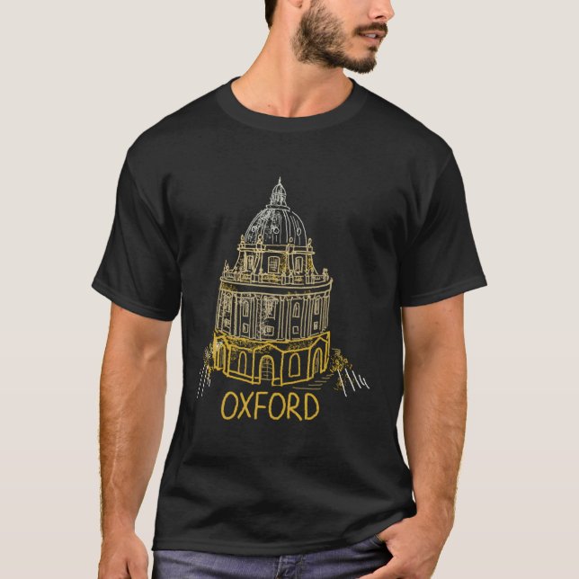 Oxford City England Förenade kungariket för T Shirt (Framsida)