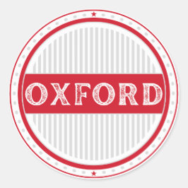 Oxford City Pride Emblem – engelsk identitet Runt Klistermärke