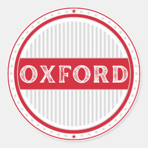 Oxford City Pride Emblem – engelsk identitet Runt Klistermärke