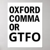 Oxford Comma eller GTFO