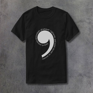 Oxford Comma Enthusiast T Shirt