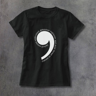 Oxford Comma Enthusiast T Shirt