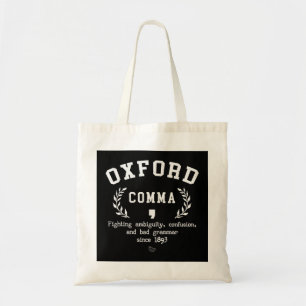 Oxford Comma Funny English Grammar Nerd Gift Pullo Tygkasse